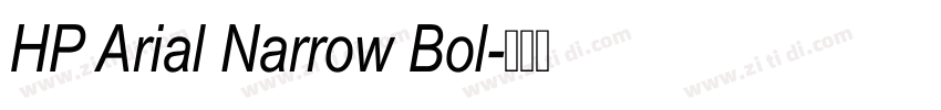 HP Arial Narrow Bol字体转换